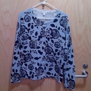 A charter club floral pattern sweater